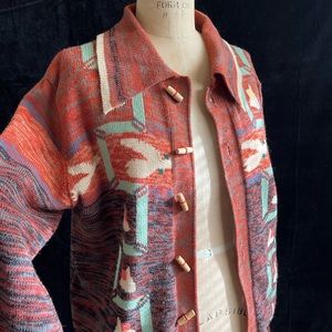 Vintage 70s spacedye cardigan